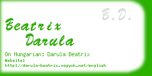 beatrix darula business card